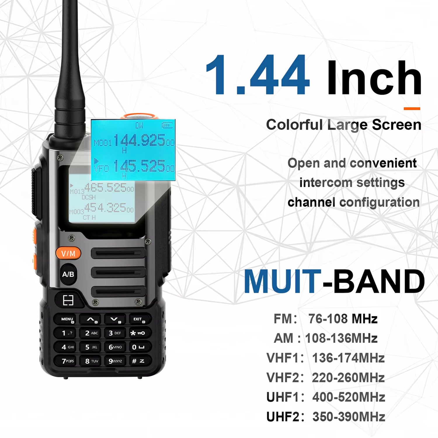 Talkobex Professional Multi-Band Long-Range Walkie Talkie