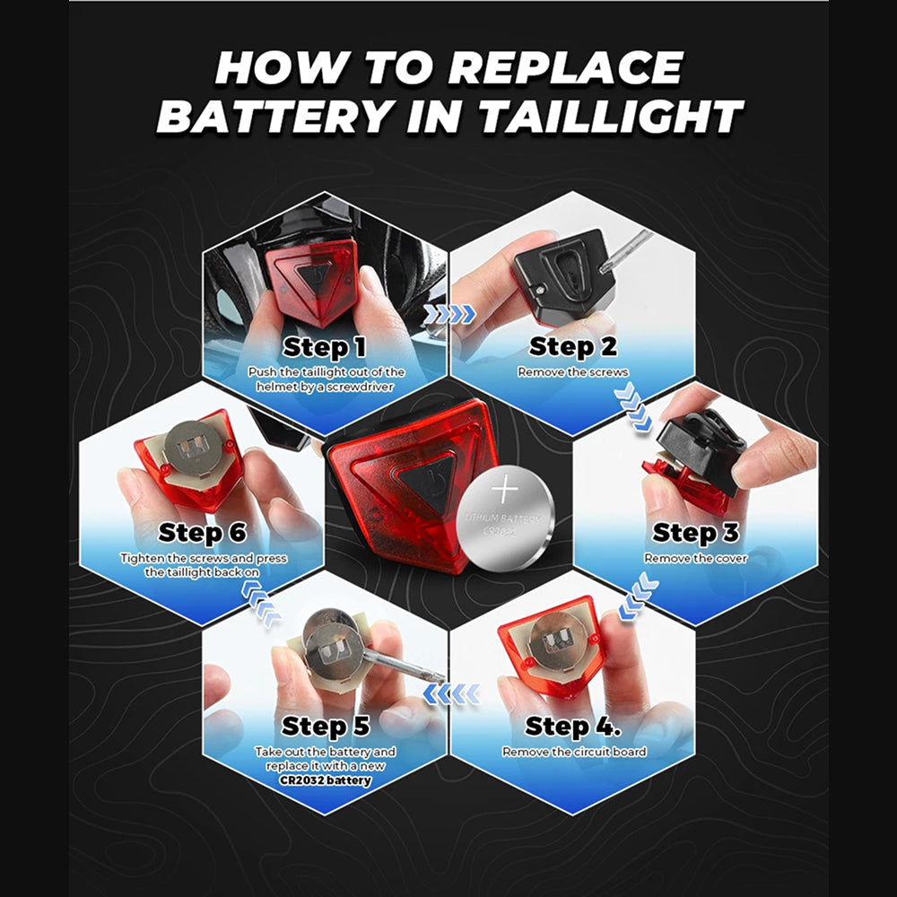 Bolltinux Bike Helmet with Magnetic Goggles and LED Safety Light