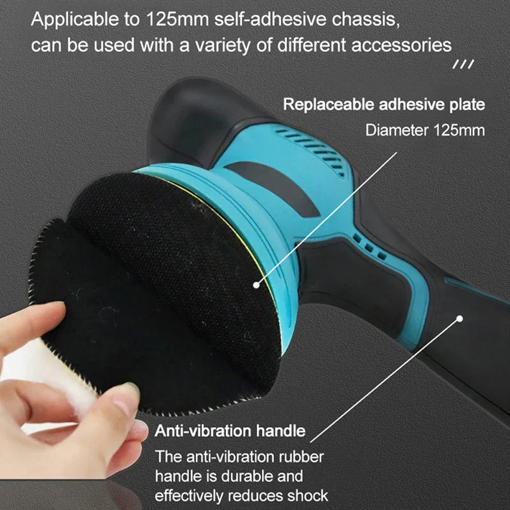 Polltimex Cordless Car Buffer Polisher | Professional Detailing Kit